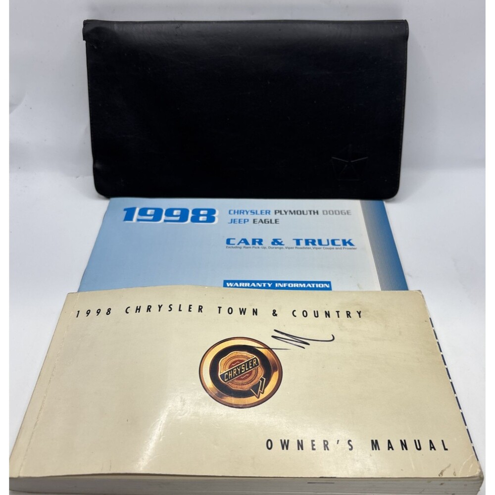 1998 Chrysler Town & Country Owner's Manual Bundle W/case